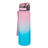 500Ml Çift Renk Softtouch Tritan Su Matarası - Pembe-Yeşil