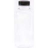 500ML Kare Şişe, Siyah Kapak, 6'lı Paket, Turuncu Renkli Sağlıklı Içim Şişesi - Altın - Seçenek 1