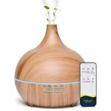 500ml Kumandalı Ahşap Desenli Aroma Difüzör Hava Nemlendirici 7 Renk Led, Rgb Işıklı