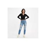 501® ® Crop Kadın Jean Pantolon yırtık detaylı-0241
