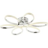501 Krom LED Avize - Ahşap - Bej - Seçenek 1