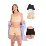 501 Lazer Kesim 3'lü Kadın Boxer Külot, V3- MIX COLORS 3, M
