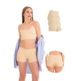 501 Lazer Kesim 3'lü Kadın Boxer Külot, V7- TEN, S