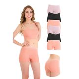501 LAZER KESİM 6'LI KADIN BOXER KÜLOT, V2- SİYAH x2, VİZON x2, KAPUÇİNO x2, M