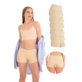 501 LAZER KESİM 6'LI KADIN BOXER KÜLOT, V7-Ten x6, M