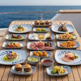 501316 - Selva Blue 16 Parça Yemek Takımı, Thermoset Melamin | BPA Free