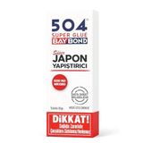 504 Süper Japon Yapıştırıcısı, 20 Gr, Ultra Jel, Ahşap, Mdf, Plastik, Metal, Cam, Kauçuk, Deri İçin Hızlı Kuruyan, Endüstriyel Yapışt�