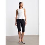 50544 Korse Peplum Bluz-Açık Taş 38