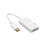 5056 Displayport To HDMI VGA DVI Çevirici Dönüştürücü Adaptor - 1-Siyah