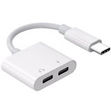 5067s Type C To Kulaklık Şarj Çevirici Çoklayıcı Adaptör Çoğaltıc