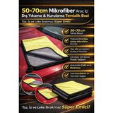 50×70CM Mikrofiber Araç Içi Dış Yıkama & Kurulama Temizlik Bezi–toz, Iz ve Leke Bırakmaz Süper Emici - 02-Sarı
