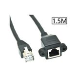 5078 Rj45 Dişi Erkek Uzatma 1.5M Panel Tipi Cat6 Montaj Kablosu