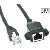 5080 Rj45 Dişi Erkek Uzatma 5M Panel Tipi Cat6 Montaj Kablosu