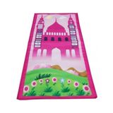 508P - Benim Seccadem - Çocuklar Için Sesli Konuşan Namaz Kıldıran Seccade - 100 cm - Pembe