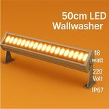 50CM 18W LED Wallwasher Amber | Dış Cephe, Minare, Bahçe Aydınlatma | Iç-Dış Kullanım IP65
