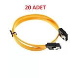 50Cm Kilitli Sata Kablo Serial Ata Sata Data Kablo Klipsli 20 Adet