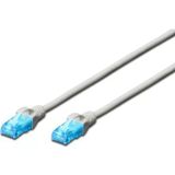 50Cm U-Utp Gri Cat5e Ethernet Kablosu, Yüksek Hızlı Veri Aktarımı
