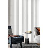 50Cm X 50Cm 1 Adet 3D Abs Malzeme Pvc Dayanıklı Duvar Paneli Silinebilir Lambiri Model Beyaz Panel