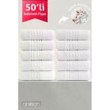 50'Li Greek El Havlusu - 50X90 Cm, 225Gr, %100 Pamuk, Spa Ve Otel Havlusu
