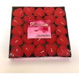 50'li Kalp Kırmızı Tealight Mum - Çok Renkli - 1