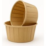 50'li Kraft Cupcake Kalıbı, Muffin Kek Kalıbı, Kek Kapsülü, Airfryer Uyumlu - 26 x 26 x 7 cm