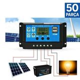 50'li Paket Güneş Paneli Akü Şarj Kontrol Cihazı 30 AMPER-12V 24V