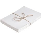 50'li Paket Suluboya Kağıdı - Karışık Teknik Suluboya Kağıdı - 200 GSM Kalın Deckle Kenar Pamuk El Yapımı Kağıt - Kırık Beyaz