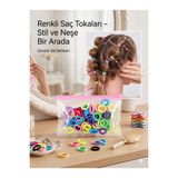 50'li Set Kilitli Çantalı Dikişsiz Esnek Mikro Mini Lastik Saç Tokası - 3 Farklı Seçenek asel h12