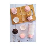 50'li Soft Pastel Pembe Muffin Cupcake Kalıbı, Kek Kapsülü, Airfryer Uyumlu - 10 x 10 cm