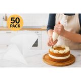 50'li Tek Kullanımlık Krema Torbası Seti | Pasta ve Cupcake Süsleme Poşeti - 1 lt