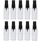 50Ml - 10 Adet - Şeffaf Boş Plastik Pet Şişe