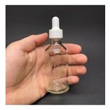 50Ml Beyaz Plastik Kapaklı Şeffaf Cam Damlalıklı Şişe , 50 Cc Saydam Cam Damlalıklı Şişe x 6 Adet