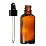 50Ml Damlalıklı Cam Şişe Amber Kahverengi 3 Adet