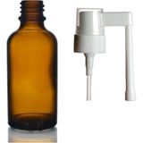 50ML Kahverengi Ağız Spreyi Başlıklı Cam Şişe,12 Adet, Ağız Spreyi Şiesi, Cam Şişe, Medikal Şişe