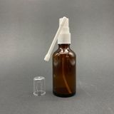 50ML Kahverengi Ağız Spreyli Şişe, 12 Adet, Oral Sprey, Ecza Şişesi, Boş Cam Şişe