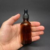50Ml Kahverengi Cam Damlalıklı Şişe , Siyah Plastik Kapak , 50Cc Amber Cam Damlalıklı Şişe x 6 Adet