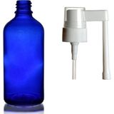 50ML Mavi Ağız Spreyi Başlıklı Cam Şişe,12 Adet, Ağız Spreyi Şiesi, Cam Şişe, Medikal Şişe