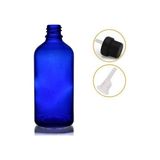 50ml mavi cam içten damlalıklı şişe siyah kapak, 12 adet, damlalıklı şişe, damlatmalı şişe