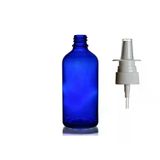 50ML Mavi Cam Şişe, Burun Spreyi, 24 Adet Nazal Spreyli, Ecza Şişesi, Ilaç Şişesi