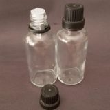 50ML Şeffaf, Içten Damlalıklı Kapak, 12 Adet Siyah Damlatmalı Kapak, Esans Şişesi, Boş Şişe, Aroma Şişesi