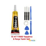 50ml T7000 Cep Telefon Lcd Ekran Kapak Plastik Yapıştırıcı + 8 Parça Montaj Seti