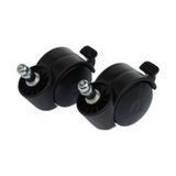 50mm Sandalye Tekerleği 11mm Pimli Geçme Teker Frenli 2'li