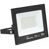 50W Suya Dayanıklı Dış Mekan Led Projektör Beyaz 6500K Ip66 Siyah Kasa
