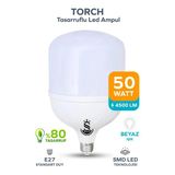 50W Tasarruflu E27 Beyaz Işık Torch LED Ampul - 1 Adet