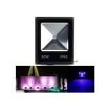 50w Uv Led Ultraviyole Led Projektör 395-410nm 50 Watt Mor Işık