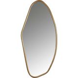 50x100 Asimetrik Ayna/Konsol Aynası/Makyaj Aynası Gold 50 x 90
