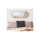 50x110 Asimetrik Duvar Dekor Aynası/Duvar Aynası/Konsol Aynası/Estetik Ayna Gold 50 x 110