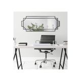 50x110 Asimetrik Duvar Dekor Aynası/Duvar Aynası/Konsol Aynası/Estetik Ayna Siyah 50 x 110