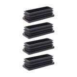 50x120 mm Plastik Dikdörtgen İçe Geçme Profil Tapası (Kutu) (4 Adet)