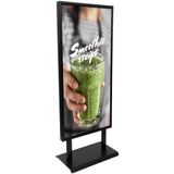 50x140 Siyah Elegante Poster&Bilgi Panosu Ayaklı Reklam Panosu